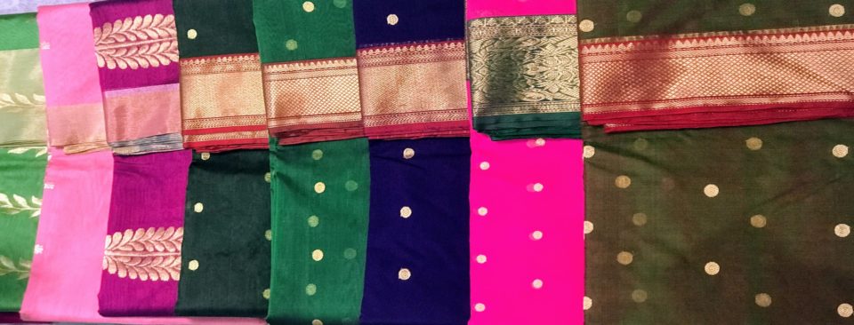 A rainbow of sarees