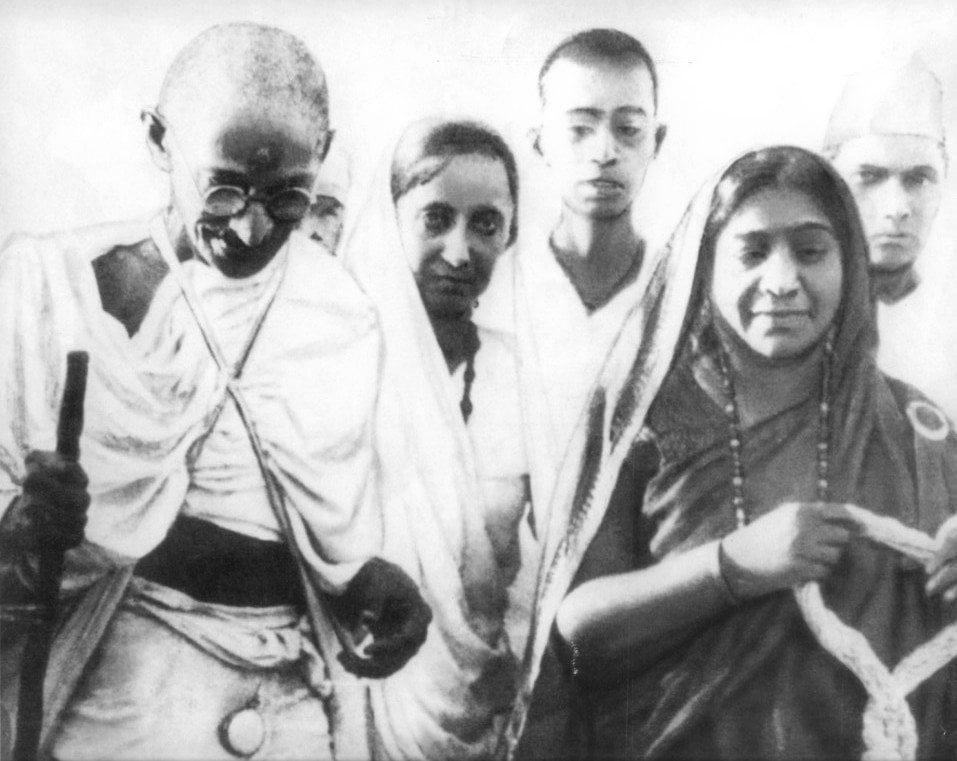 Mahatma Gandhi and Sarojini Naidu